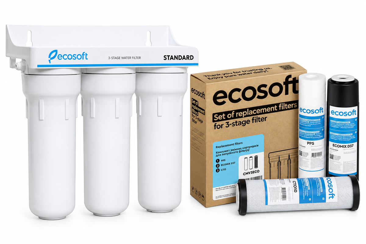 ChatGPT Image 28 вер. 2026 р., 20_20_52 Потрійний фільтр Ecosoft Standard (FMV3ECOSTD) - Зображення 1